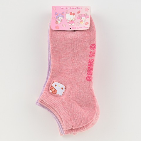 レディース　3足組ソックス（サンリオキャラクターズ）