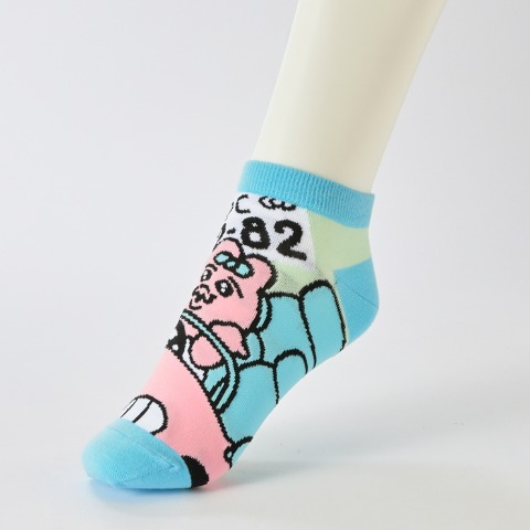 レディース　スニーカーインソックス 3足組（おぱんちゅうさぎ）