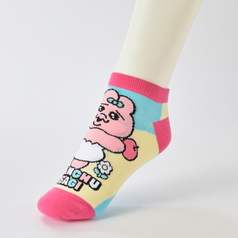 レディース　スニーカーインソックス 3足組（おぱんちゅうさぎ）