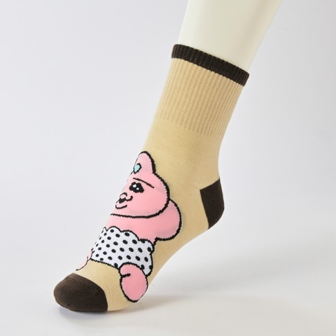 レディース　クォーター丈ソックス 3足組（おぱんちゅうさぎ）