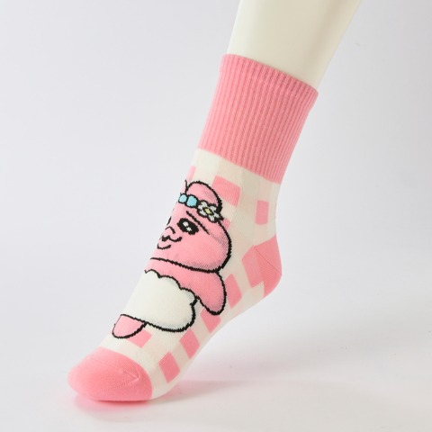 レディース　クォーター丈ソックス 3足組（おぱんちゅうさぎ）