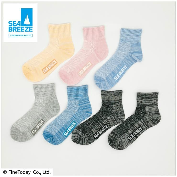 レディース 7足組ソックス【SEA BREEZE 公式ライセンス商品