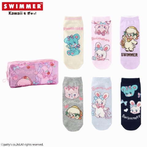 レディース　6足組スニーカーインソックス（SWIMMER）