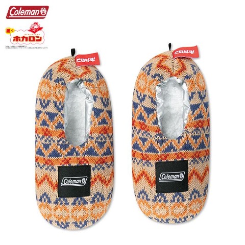 レディース　ルームソックス（Coleman×ホカロン）