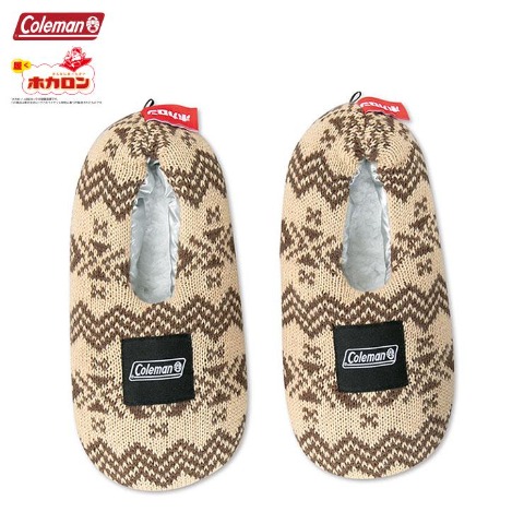 レディース　ルームソックス（Coleman×ホカロン）
