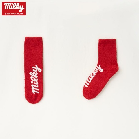 レディース　4足組ソックス（ミルキー）