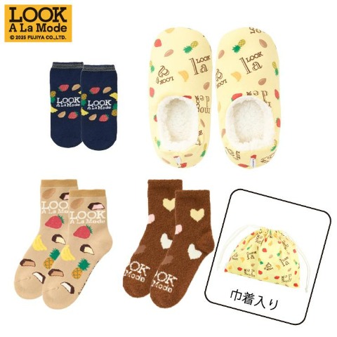 レディース　4足組ソックス（ルックアラモード）