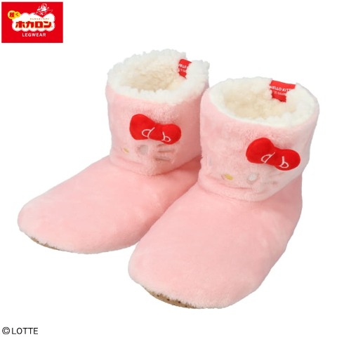 レディース　裏ボアブーツ（ハローキティ・ホカロン）