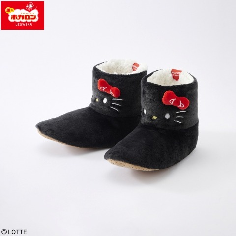 レディース　裏ボアブーツ（ハローキティ・ホカロン）