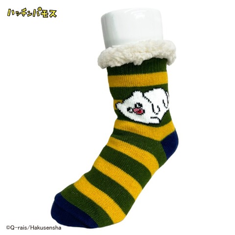 レディース　クルー丈 裏側ボアソックス（ハッチンパモス）