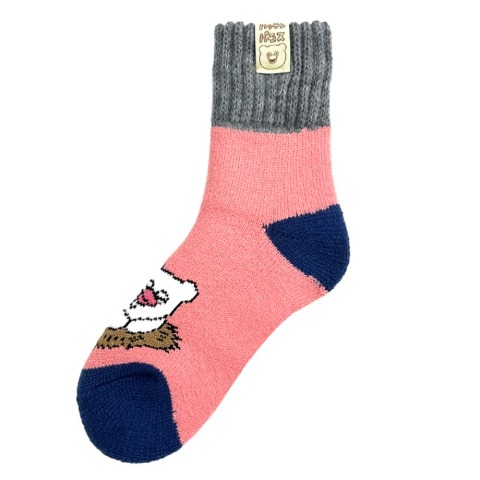 レディース　クルー丈 総パイルソックス ピスネーム付（ハッチンパモス）