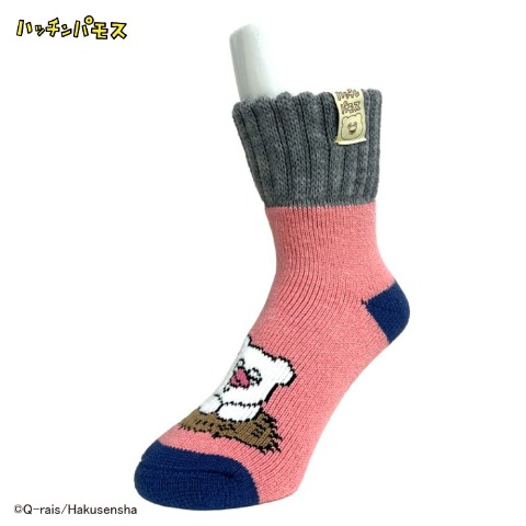 レディース　クルー丈 総パイルソックス ピスネーム付（ハッチンパモス）