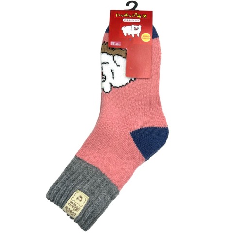 レディース　クルー丈 総パイルソックス ピスネーム付（ハッチンパモス）