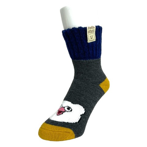 レディース　クルー丈 総パイルソックス ピスネーム付（ハッチンパモス）