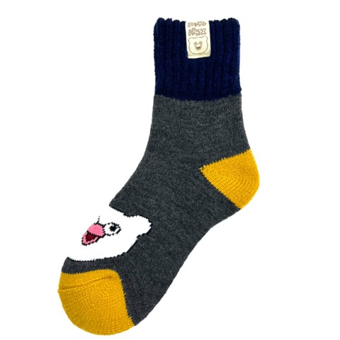 レディース　クルー丈 総パイルソックス ピスネーム付（ハッチンパモス）