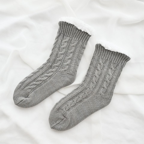 レディース　2足組裏ボアソックス（MUMU）