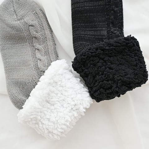 レディース　2足組裏ボアソックス（MUMU）