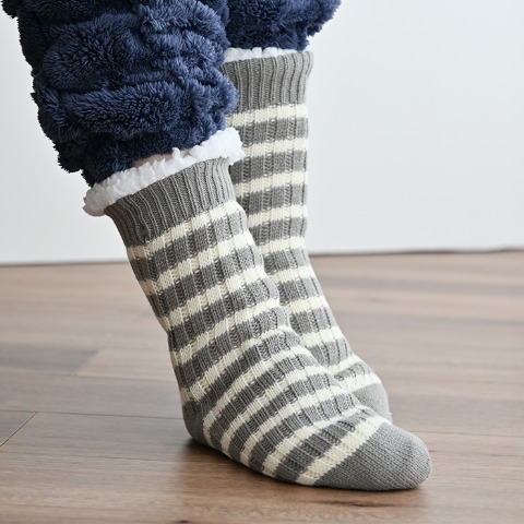 レディース　2足組裏ボアソックス（MUMU）