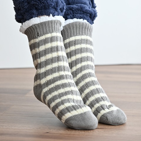 レディース　2足組裏ボアソックス（MUMU）