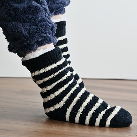 レディース　2足組裏ボアソックス（MUMU）