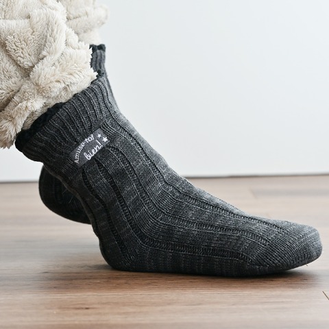 レディース　2足組裏ボアソックス（MUMU）