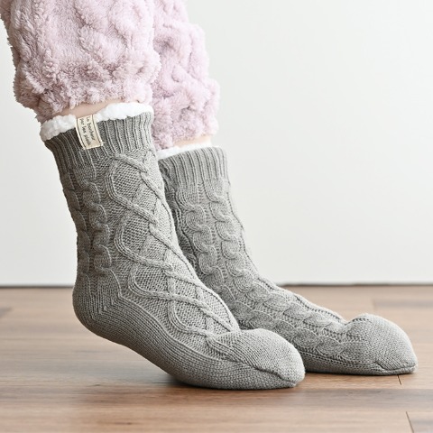 レディース　2足組裏ボアソックス（MUMU）