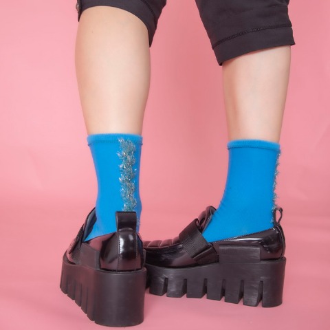 レディース　足袋クルーソックス（さんかく）