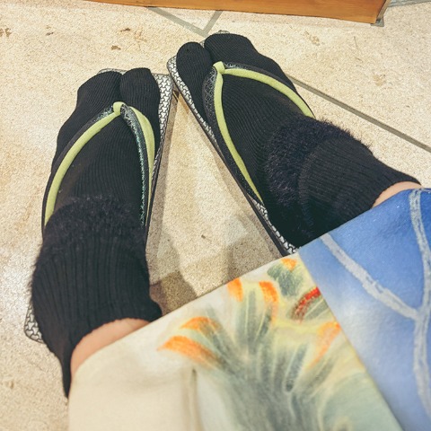 レディース　足袋クルーソックス（さんかく）