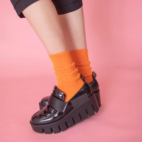 レディース　足袋クルーソックス（さんかく）