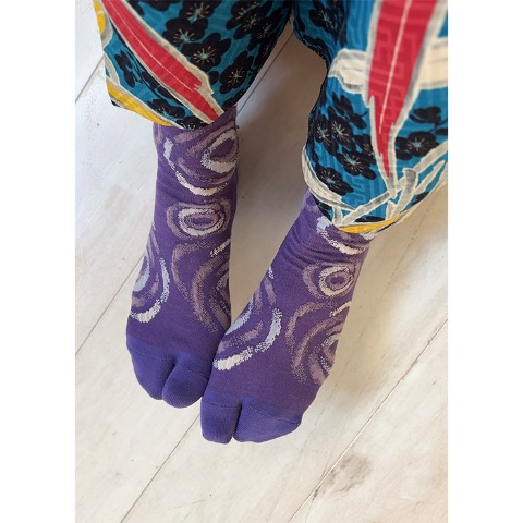 レディース　足袋クルーソックス（さんかく）