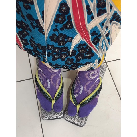 レディース　足袋クルーソックス（さんかく）