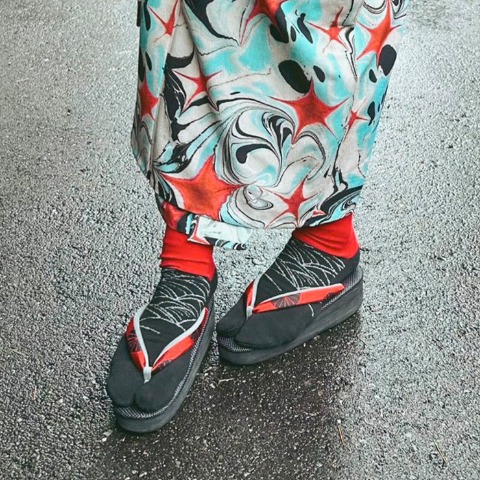 レディース　足袋クルーソックス（さんかく）