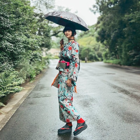 レディース　足袋クルーソックス（さんかく）