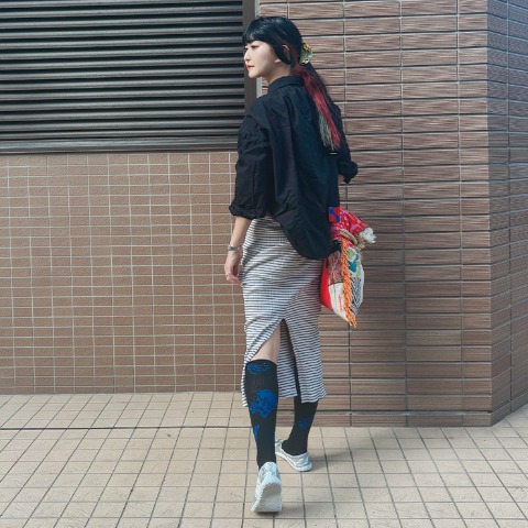 レディース　足袋ハイソックス（さんかく）