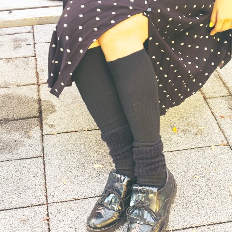 レディース　足袋オーバーニーソックス（さんかく）