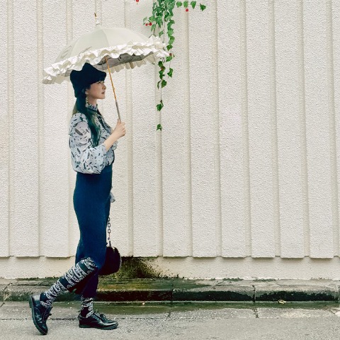 レディース　足袋オーバーニーソックス（さんかく）