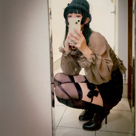 レディース　足袋オーバーニーソックス（さんかく）