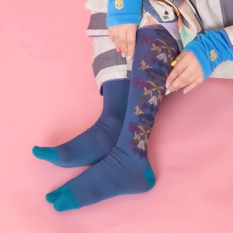 レディース　足袋オーバーニーソックス（さんかく）