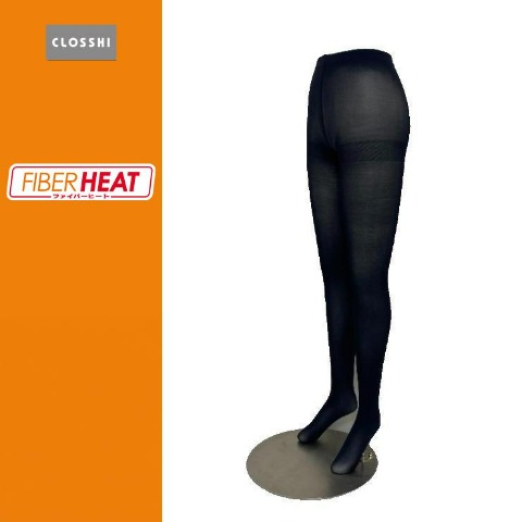 レディース　2足組80デニールタイツ（FIBER HEAT）