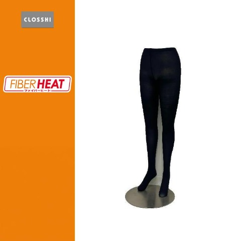 レディース　2足組80デニールタイツ（FIBER HEAT PREMIUM）