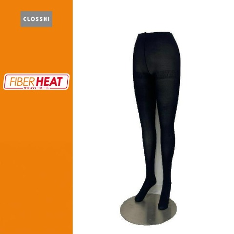 レディース　2足組110デニールタイツ（FIBER HEAT PREMIUM）