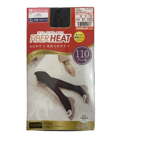 レディース　2足組110デニールタイツ（FIBER HEAT PREMIUM）