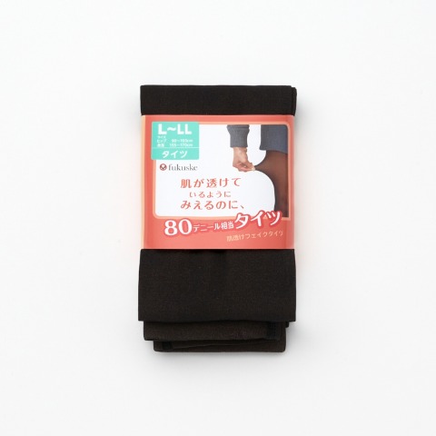 レディース　3足組タイツ 80デニール相当（福助）