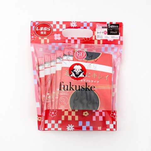 レディース　タイツ　Daily満足　ハッピーバッグ　5点セット　80デニール