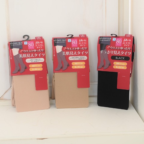 レディース　美肌見えタイツ（komachi）80デニール