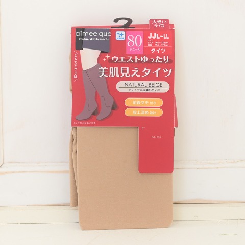 レディース　美肌見えタイツ（komachi）80デニール