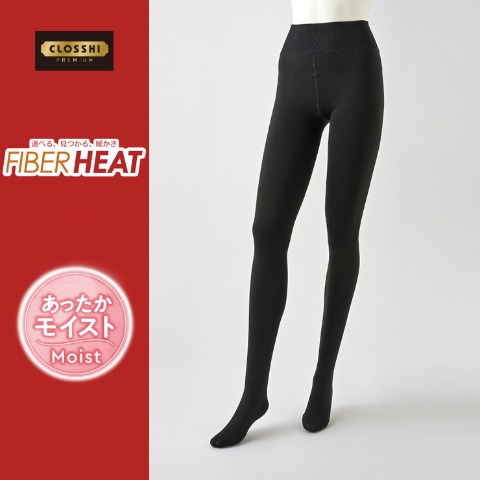 レディース　タイツ 600デニール相当（FIBER HEAT あったかモイスト）