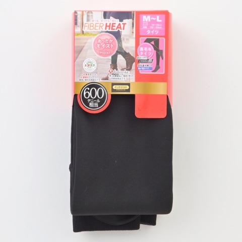 レディース　タイツ 600デニール相当（FIBER HEAT あったかモイスト）