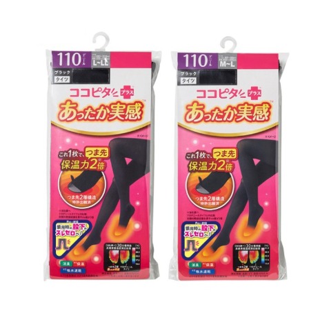 レディース　ナイロンタイツ 110デニール（ココピタ あったか実感）