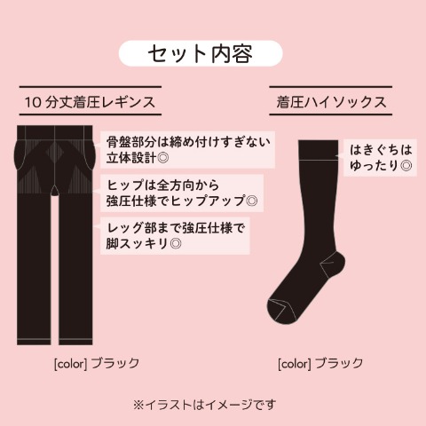 レディース　2足組着圧セット（Hina×骨格診断）